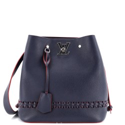 Lockme Bucket Bag Braided Leather