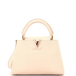 Capucines Bag Leather with Rainbow Braided Detail BB