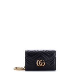GG Marmont Chain Wallet Matelasse Leather Mini