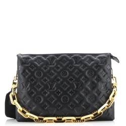 Coussin Bag Monogram Embossed Lambskin MM