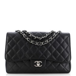 Classic Single Flap Bag Quilted Caviar Jumbo