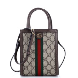 Ophidia Convertible Tote GG Coated Canvas Super Mini