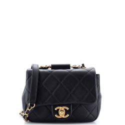 In The Loop Flap Bag Quilted Lambskin Small