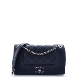 Mademoiselle Vintage Flap Bag Quilted Sheepskin Small