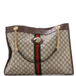 Rajah Chain Tote GG Coated Canvas Large