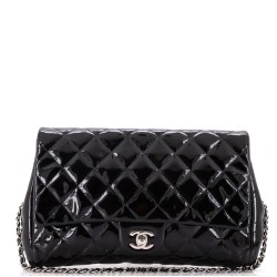 Clutch with Chain Quilted Patent