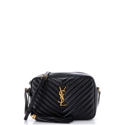 Lou Camera Bag Matelasse Chevron Leather Small