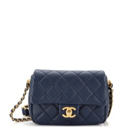 Chain Soul Flap Bag Quilted Caviar Mini