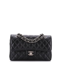 Classic Double Flap Bag Quilted Caviar Small