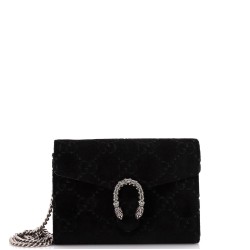 Dionysus Chain Wallet GG Velvet Small
