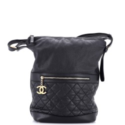 Casual Style Hobo Quilted Caviar Medium