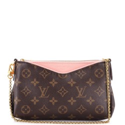 Pallas Clutch Monogram Canvas with Leather