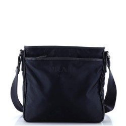 Front Pocket Messenger Bag Tessuto Medium