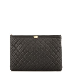 Boy O Case Clutch Quilted Caviar Large