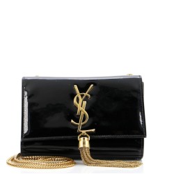 Classic Monogram Tassel Crossbody Bag Patent Small