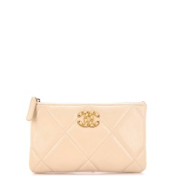 19 O Case Pouch Quilted Goatskin Small