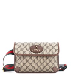 Neo Vintage Flap Belt Bag GG Coated Canvas