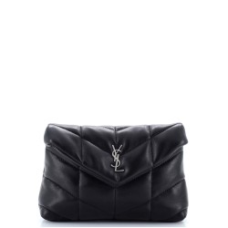 LouLou Puffer Clutch Leather Small