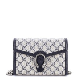 Dionysus Chain Wallet GG Coated Canvas Small