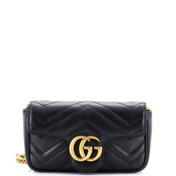 GG Marmont Flap Bag Matelasse Leather Super Mini