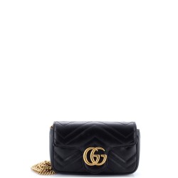 GG Marmont Flap Bag Matelasse Leather Super Mini