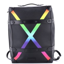 Soft Trunk Backpack Rainbow Taiga Leather PM