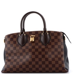 Normandy Handbag Damier and Leather