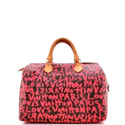 Speedy Handbag Limited Edition Monogram Graffiti 30