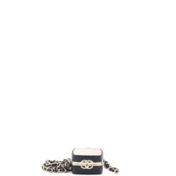 CC Make-Up Box Clutch with Chain Quilted Lambskin and Metal Mini