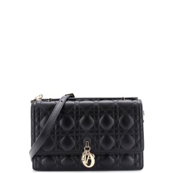 My Dior Top Handle Flap Bag Cannage Quilt Lambskin Small