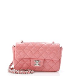 Classic Single Flap Bag Quilted Patent Mini