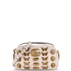 GG Marmont Shoulder Bag Embellished Matelasse Leather Small