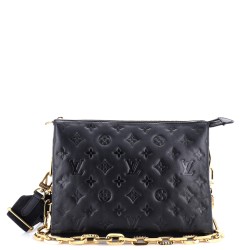 Coussin Bag Monogram Embossed Lambskin PM