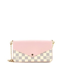 Felicie Pochette Damier and Leather