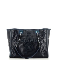 Deauville Tote Glazed Calfskin Small