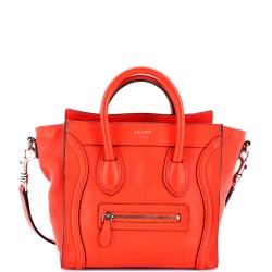 Luggage Bag Grainy Leather Nano