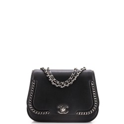 Braided Chic Flap Bag Calfskin Small