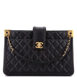Elegant CC Tote Quilted Lambskin Large
