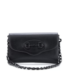 Horsebit 1955 Curved Flap Shoulder Bag Leather Mini