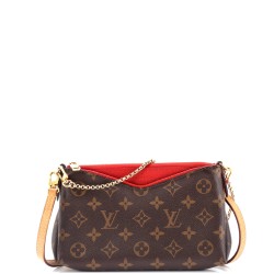 Pallas Clutch Monogram Canvas with Leather