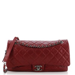 Easy Flap Bag Quilted Caviar Jumbo