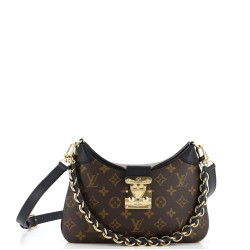 LV Twinny Handbag Monogram Canvas and Reverse Monogram Canvas with Leather
