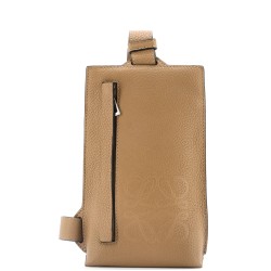 Vertical T Pocket Body Bag Leather