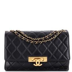 Golden Class Flap Bag Quilted Lambskin Large