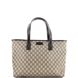 Plus Tote GG Coated Canvas with Leather Large