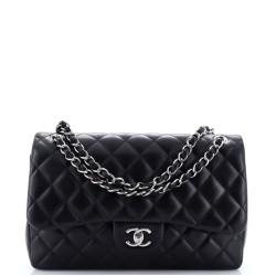 Classic Double Flap Bag Quilted Lambskin Jumbo