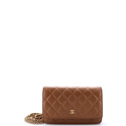 Wallet on Chain Quilted Lambskin