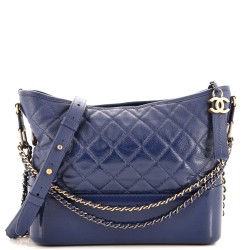 Gabrielle Hobo Quilted Goatskin and Patent Medium