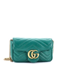 GG Marmont Flap Bag Matelasse Leather Super Mini