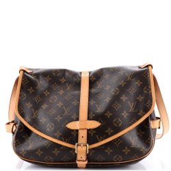 Saumur Handbag Monogram Canvas 35